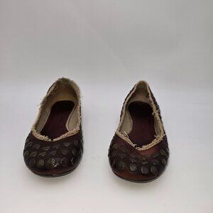 Pedro García Re-Edition flats in Brown/ Merlot